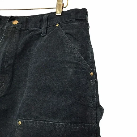 Vintage Carhartt B01 BLK 38x32 Double Knee Pants